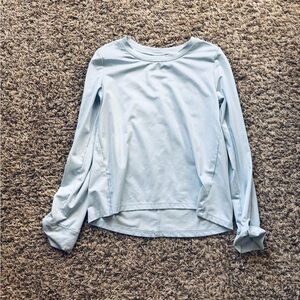 Carter’s Girls’ Light Blue Activewear Long Sleeve Top